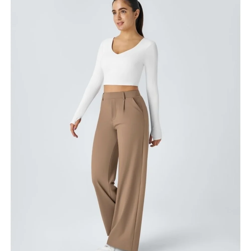 HALARA FLEX Women's Brown CASUAL Pants - Picture 1 of 3